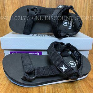 HURLEY Women's Rumble Sports Water Strap Sandals, Black/Blue